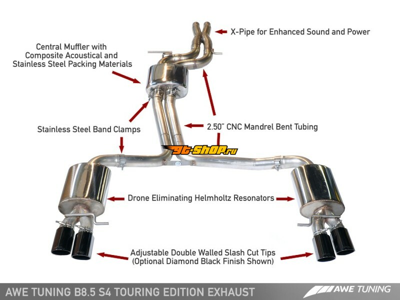 AWE Tuning 3010-43012 AWE Cat-Back Touring