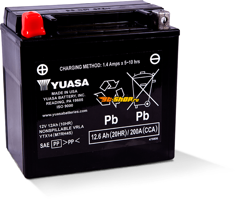 Yuasa Battery YUAM7RH4S YSA Maintenance Free Battery