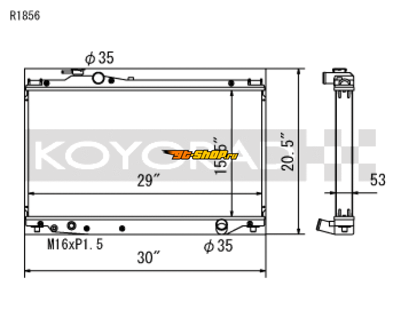 Koyo R1856 KOY Racing Radiators