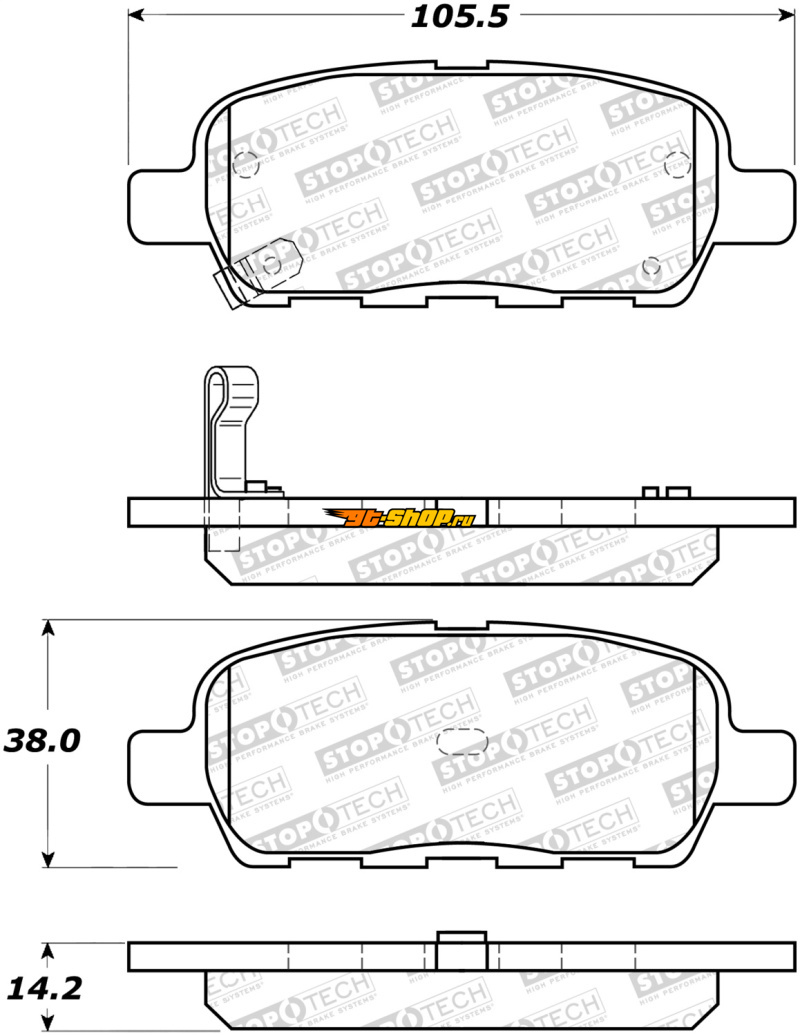 ST Sport Brake Pads Stoptech 309.09051
