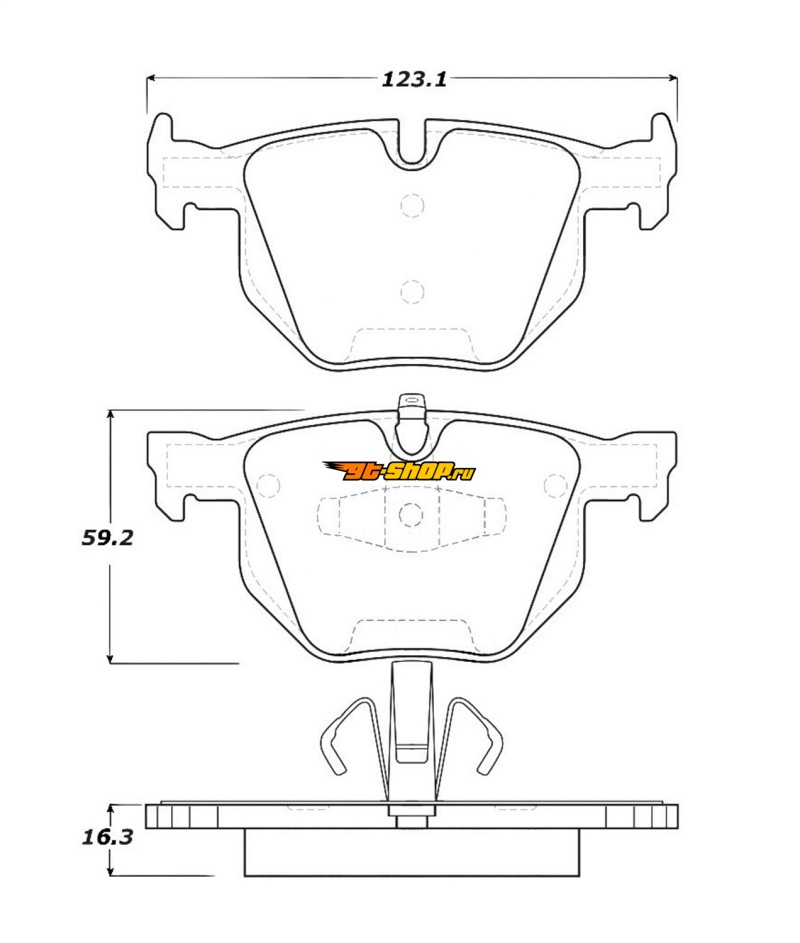Stoptech 308.11700 ST Street Brake Pads