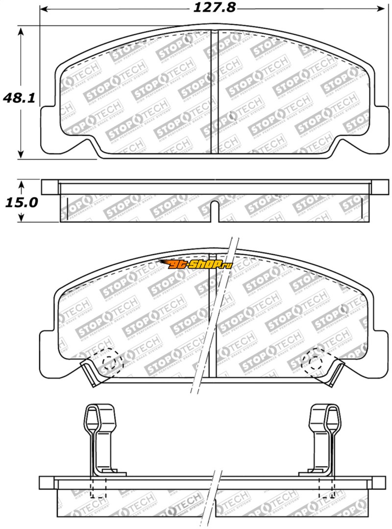 Stoptech 308.02730 ST Street Brake Pads