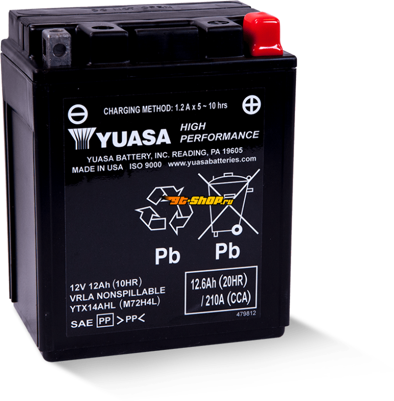 Yuasa Battery YUAM72H4L YSA Maintenance Free Battery