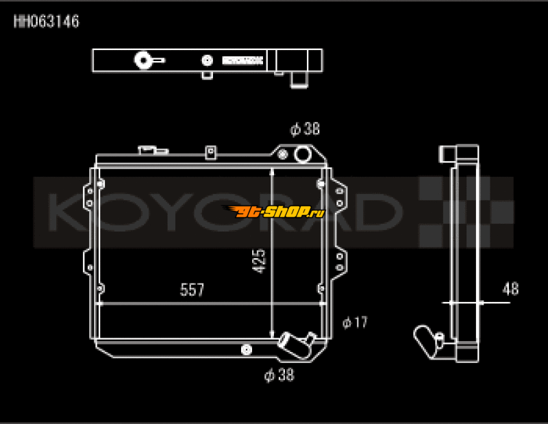 Koyo HH063146 KOY Racing Radiators