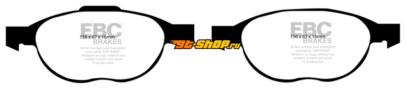 EBC Bluestuff Brake Pad Sets EBC DP51524NDX
