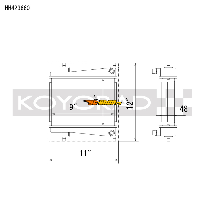 Koyo HH423660 KOY Racing Radiators