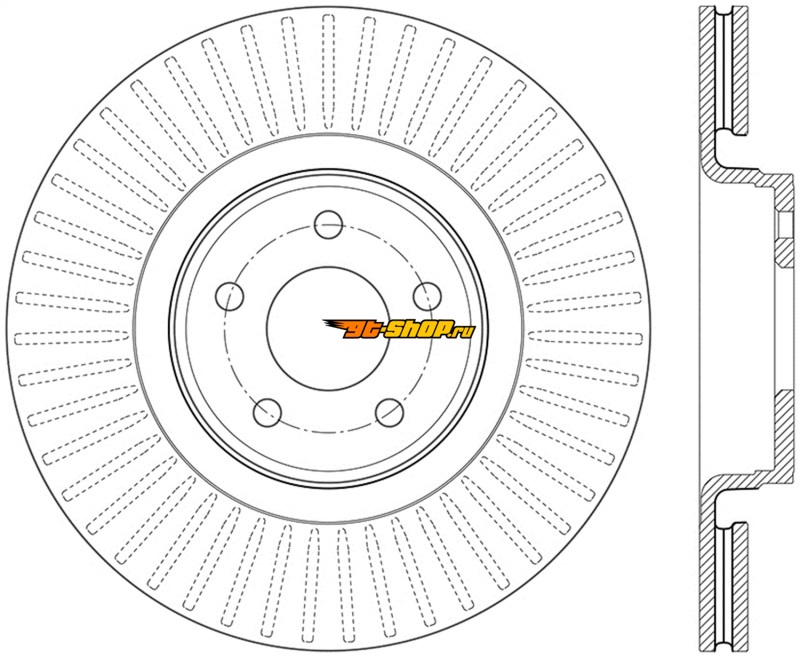 ST Slotted Sport Brake Rotors Stoptech 126.65146SR