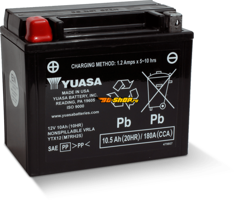 Yuasa Battery YUAM7RH2STWN YSA Maintenance Free Battery