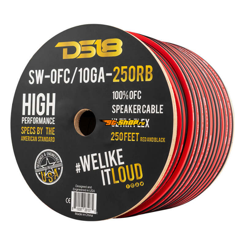 DS18 SW-OFC10GA-250RB DSE OFC Copper Speaker Wires