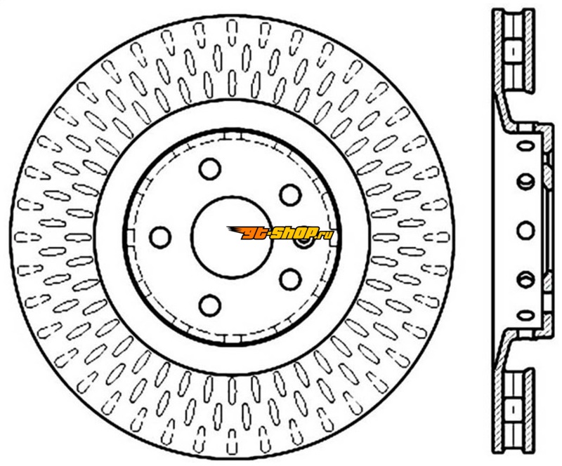 ST Slot & Drill Brake Rotors Stoptech 127.62128L