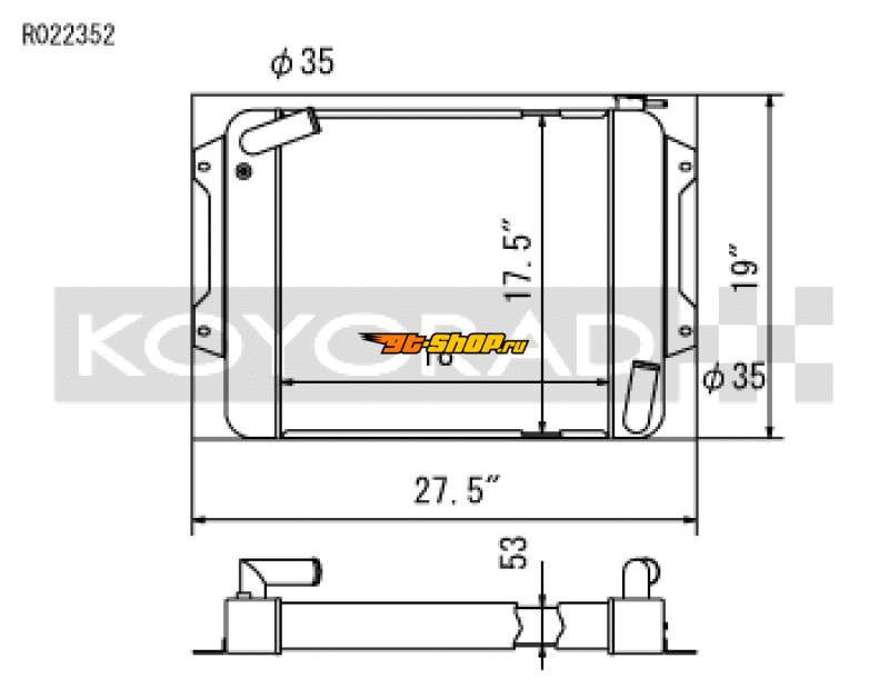 Koyo R022352 KOY Racing Radiators