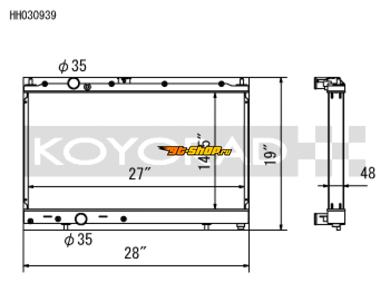Koyo HH030939 KOY Racing Radiators