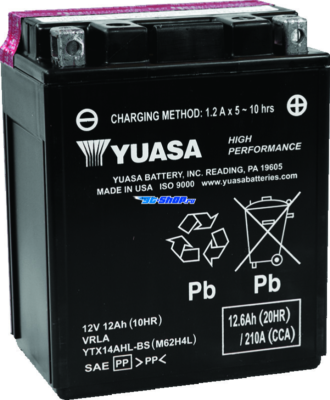 Yuasa Battery YUAM62H4L YSA Maintenance Free Battery