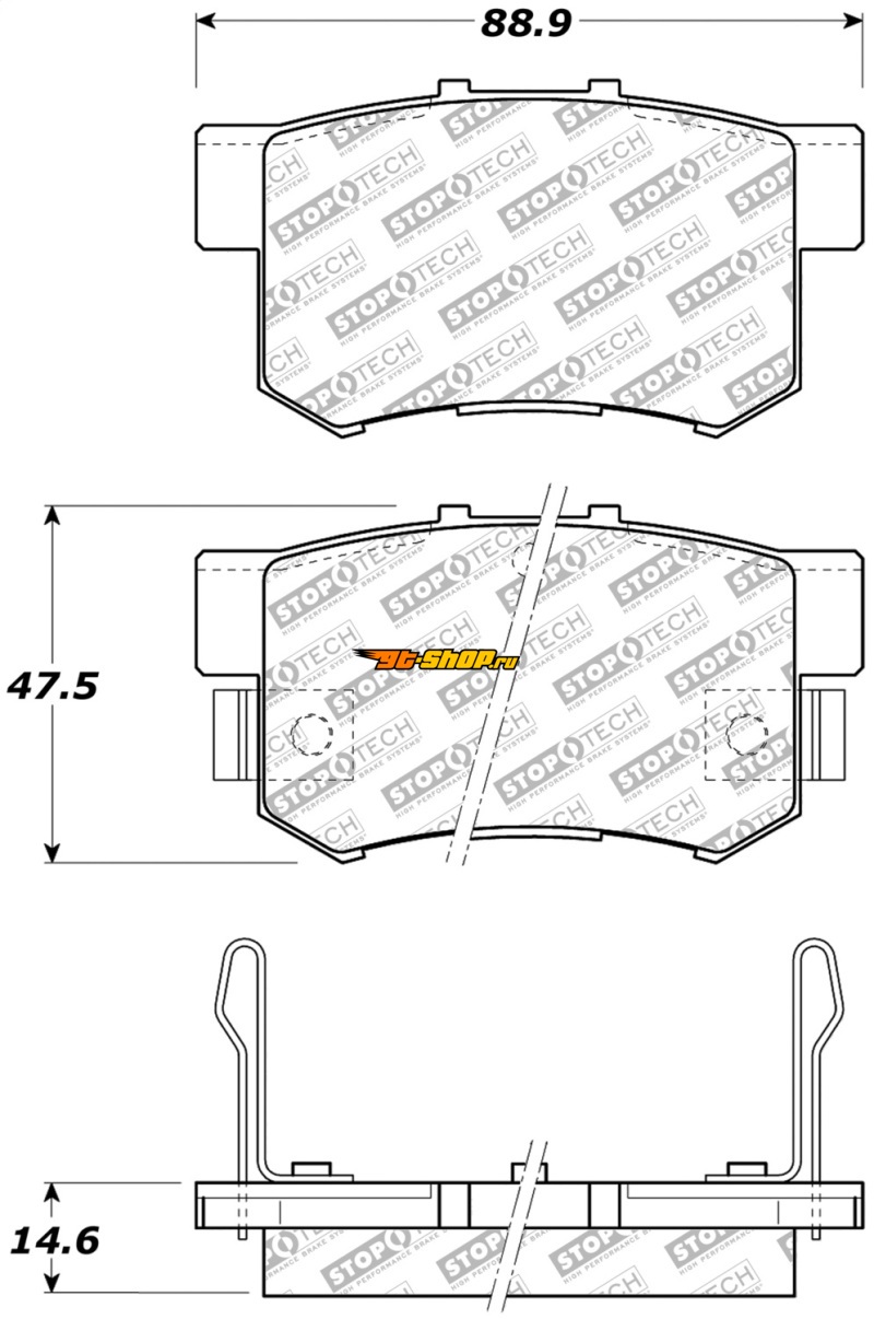 Stoptech 305.05370 ST Street Brake Pads