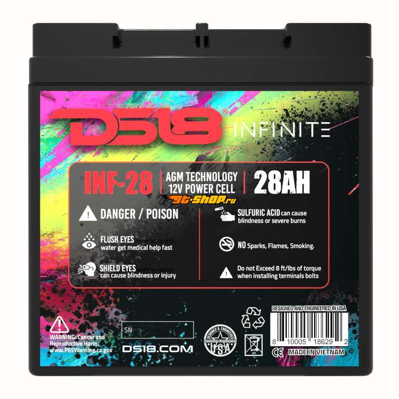 DS18 INF-28 DSE Infinite AGM Power Cell Batteries