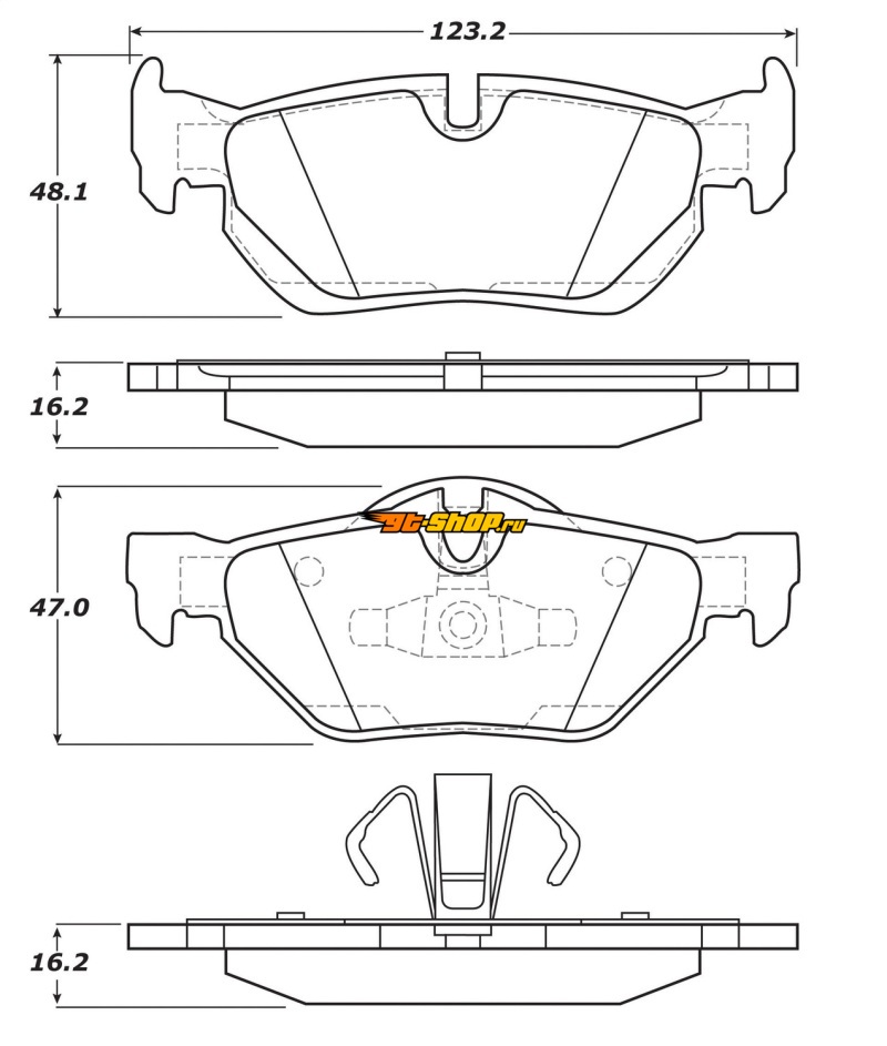Stoptech 308.12670 ST Street Brake Pads