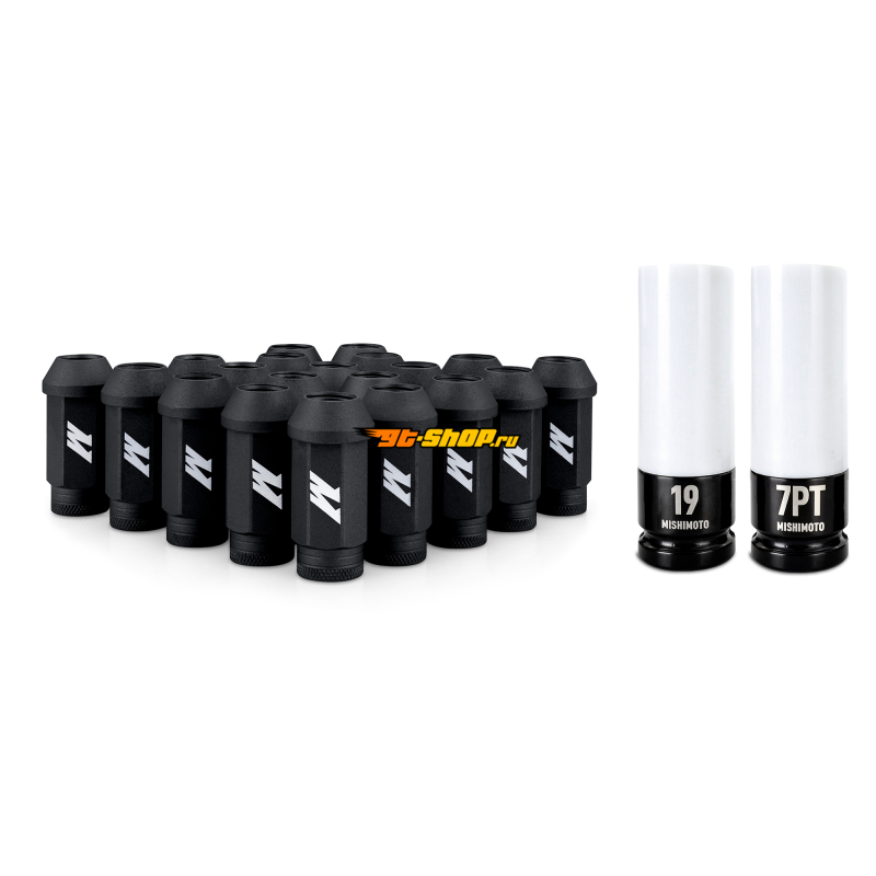 Mishimoto MMLG-M14-20LBK MM Lug Nuts - Locking