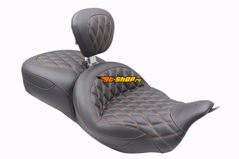 Mustang Motorcycle 89556MO MMP 2 Piece Seat with Driver Backrest Original