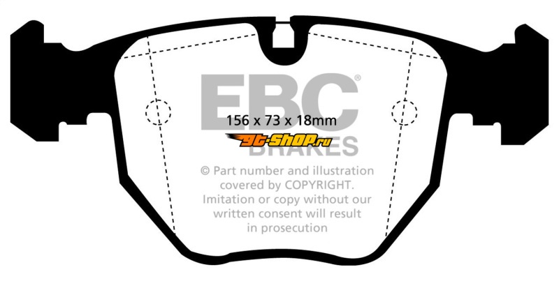 EBC Bluestuff Brake Pad Sets EBC DP51036NDX