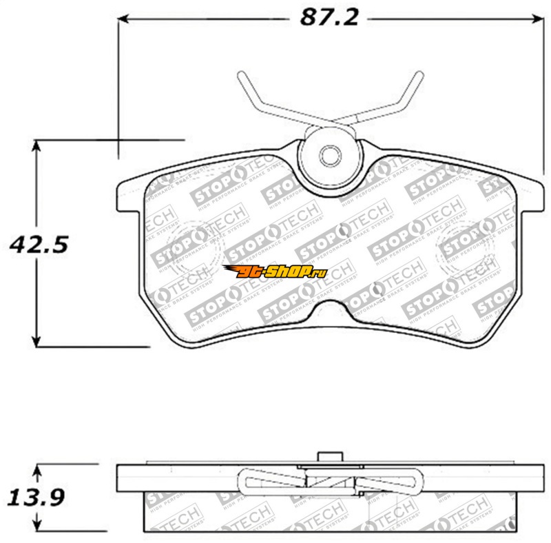 Stoptech 308.08860 ST Street Brake Pads