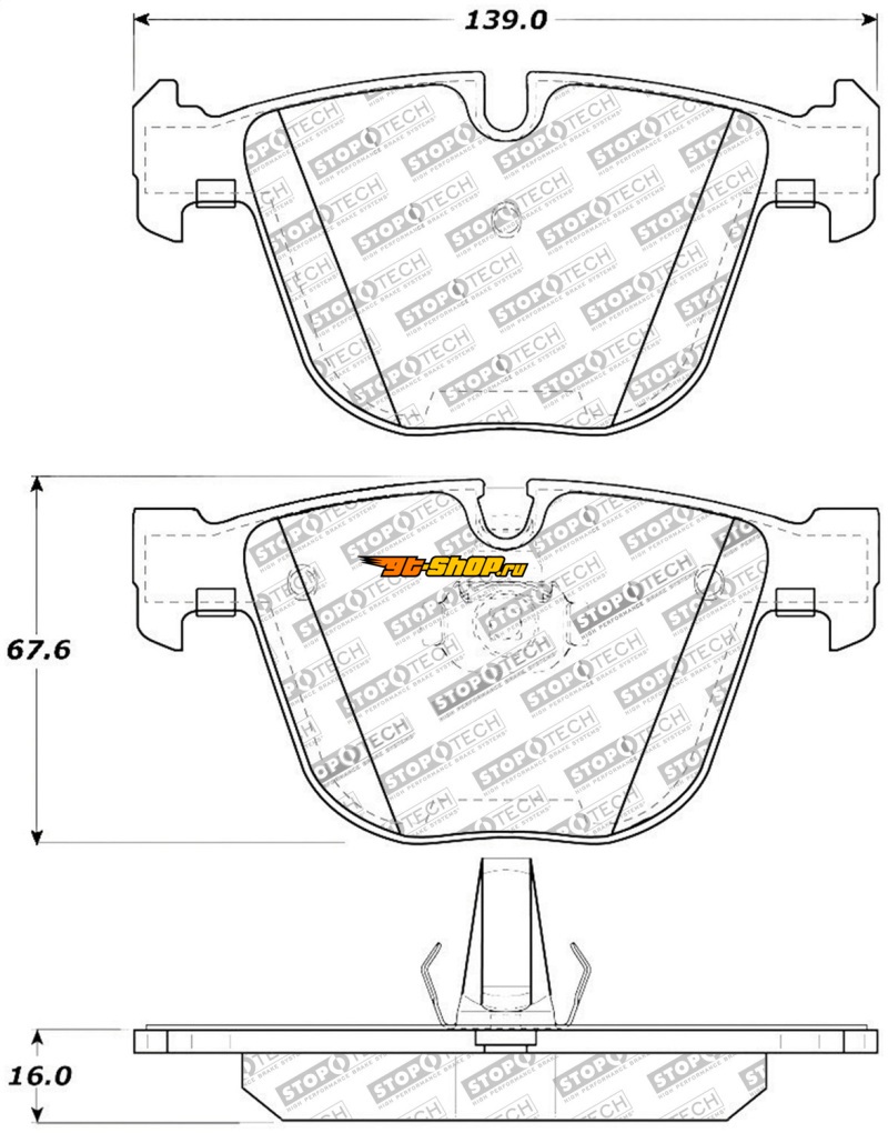 Stoptech 308.09190 ST Street Brake Pads