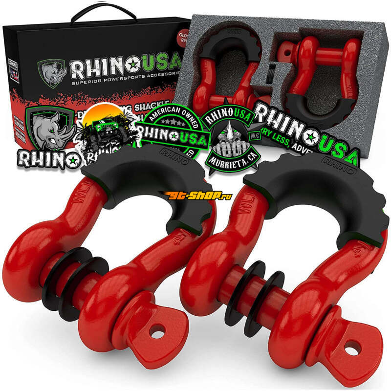 Rhino USA RNO-RED-SHACKLES RSA Shackles