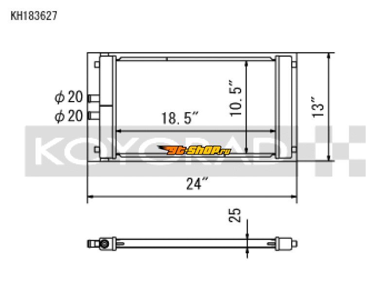Koyo KH183627 KOY Racing Radiators