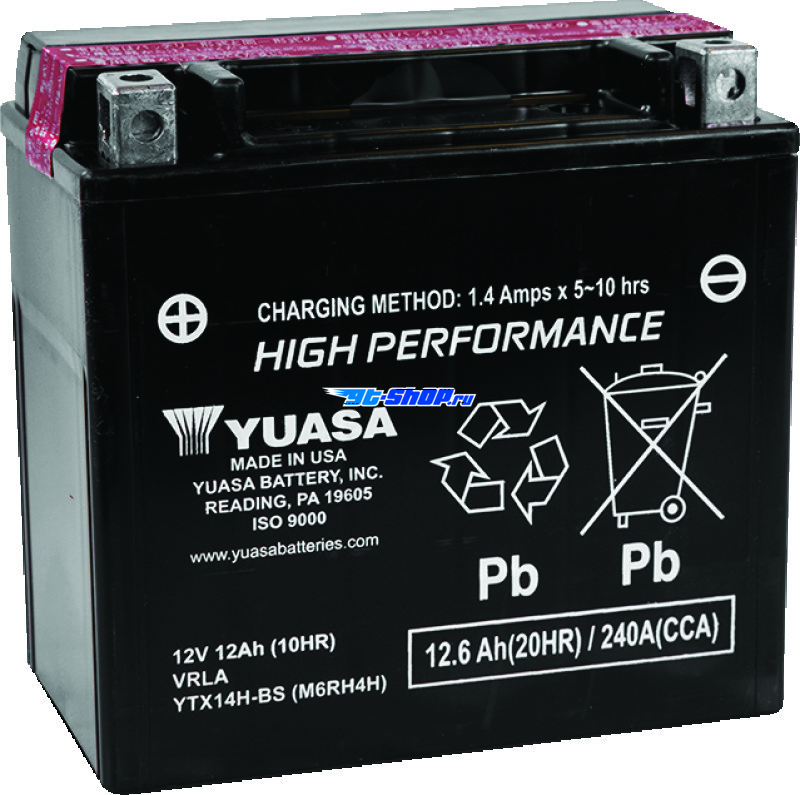Yuasa Battery YUAM6RH4H YSA Maintenance Free Battery