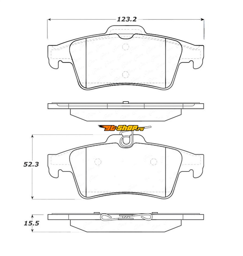 Stoptech 308.10950 ST Street Brake Pads