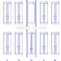 KING ENGINE BEARINGS MB5521AM