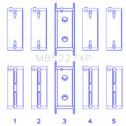 KING ENGINE BEARINGS MB5227XP