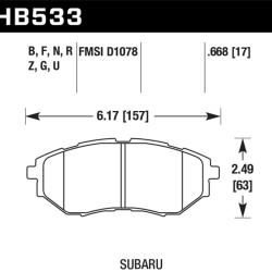 HAWK PERFORMANCE HB533B668