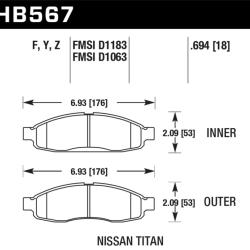 HAWK PERFORMANCE HB567Y694