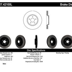 ST Slot & Drill Brake Rotors Stoptech 127.42100L