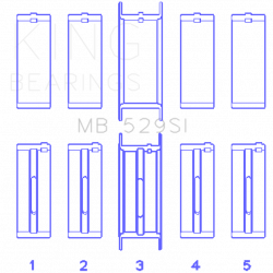 KING ENGINE BEARINGS MB529SISTDX