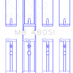 KING ENGINE BEARINGS MB480SI