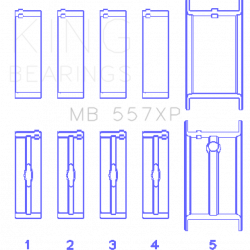 KING ENGINE BEARINGS MB557XPSTDX