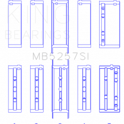 KING ENGINE BEARINGS MB5257SI025