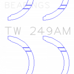 KING ENGINE BEARINGS TW249AM