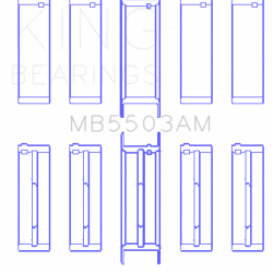 KING ENGINE BEARINGS MB5503AM