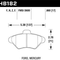 HAWK PERFORMANCE HB182F660