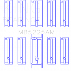 KING ENGINE BEARINGS MB5225AM