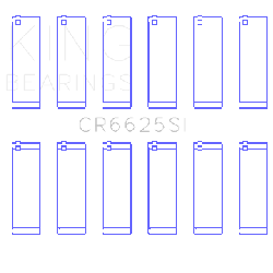 KING ENGINE BEARINGS CR6625SI025