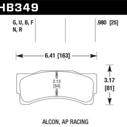 Hawk Performance HB349N.980