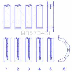 KING ENGINE BEARINGS MB5734SI05