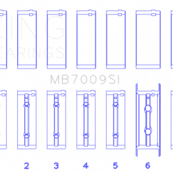 KING ENGINE BEARINGS MB7009SI