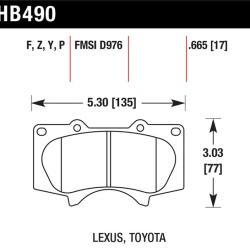 Hawk Performance HB490B.665