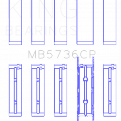 KING ENGINE BEARINGS MB5736CP