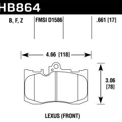 HAWK PERFORMANCE HB864Z661