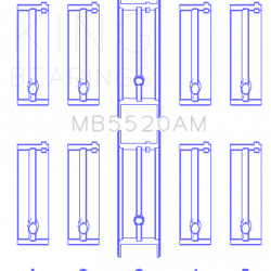 KING ENGINE BEARINGS MB5520AM05